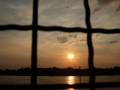 Sonnenuntergang Duesseldorf am Rhein 0022